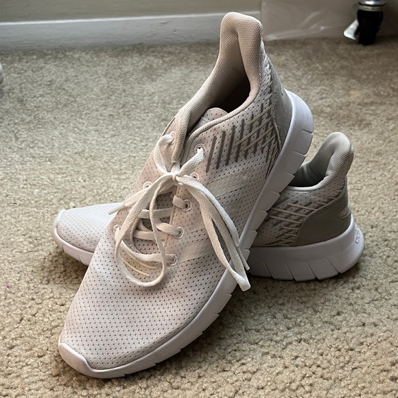 adidas Shoes - adidas Women's White and Gray Sneakers